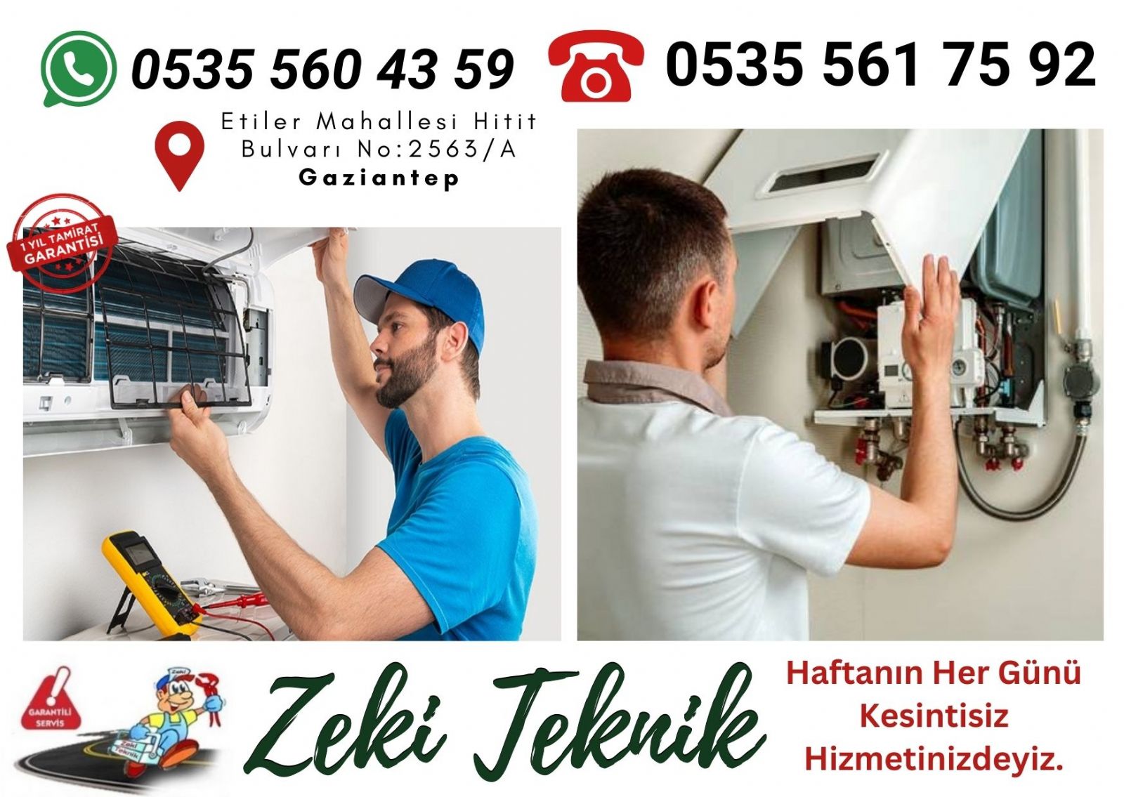 Gaziantep Kombi- Klima Servisi